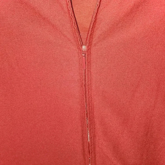 Eileen Fisher Womens Red Viscose 2 Piece Jacket Zip-Up and Sleeveless Top Size L - Picture 6 of 8